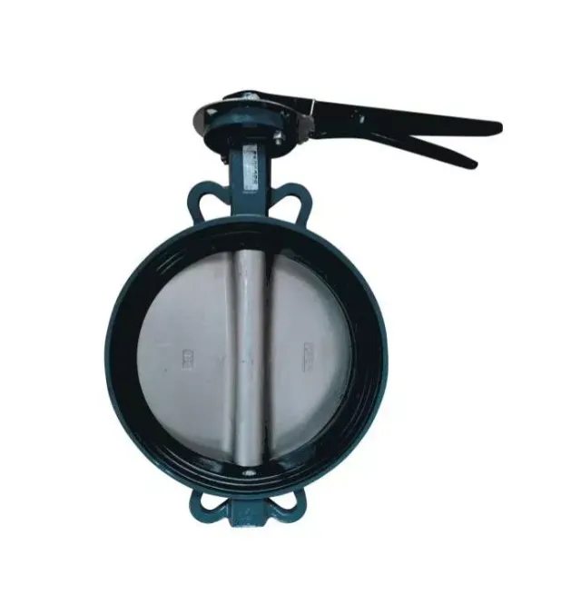 Затвор дисковый поворотный Benarmo Ду100 Ру16 межфланцевый с рукояткой (диск нерж.)