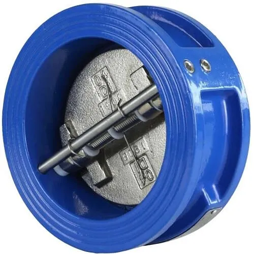 Чугунный обратный клапан Benarmo Ду100 Ру10/16 межфланцевый со створками из чугуна