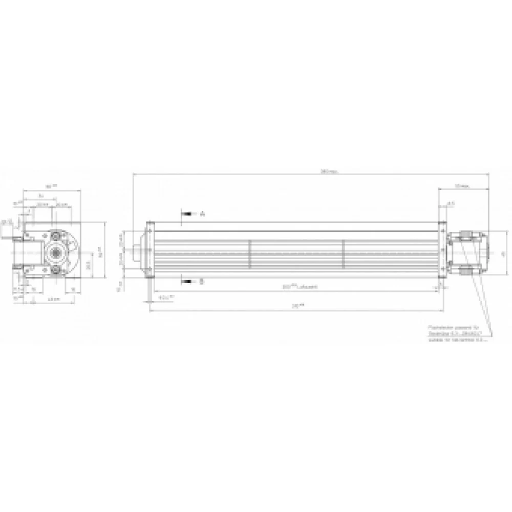 Тангенциальный вентилятор Ebmpapst QL4/3000A26-2112LH