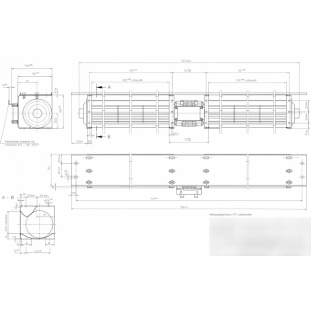 Тангенциальный вентилятор Ebmpapst QL4/3030A3-2124L