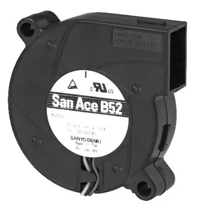 Радиальный вентилятор 109BC12FA7-1 Sanyo Denki серии San Ace B52 размером 52x52x15