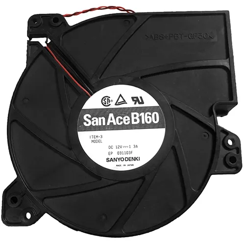Радиальный вентилятор 109BG12HA1 Sanyo Denki серии San Ace B160 размером 160x160x40