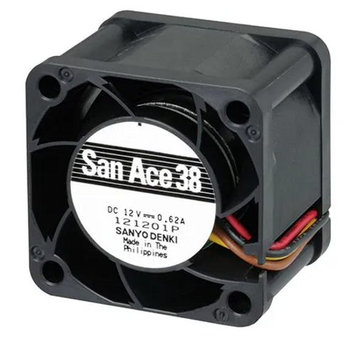 Осевой вентилятор 9GA0312G3001 Sanyo Denki серии San Ace 38 размером 38x38x28
