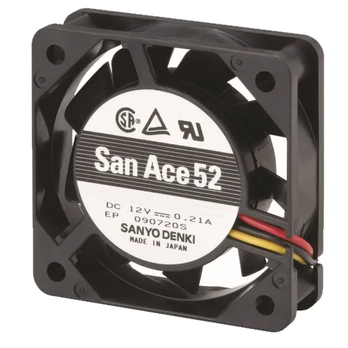Осевой вентилятор 9GA0512A7001 Sanyo Denki серии San Ace 52 размером 52x52x15