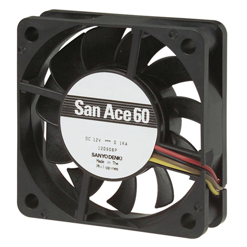 Осевой вентилятор 9GA0612H1021 Sanyo Denki серии San Ace 60 размером 60x60x38
