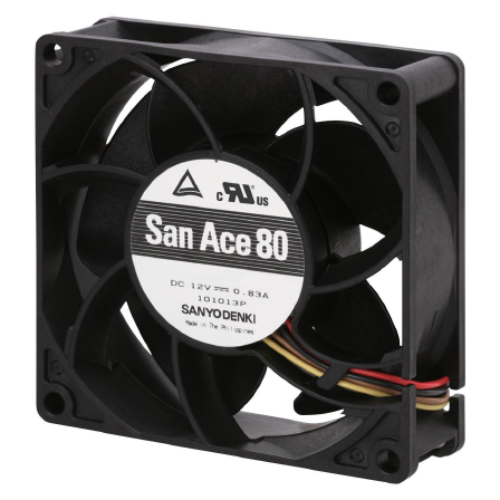 Осевой вентилятор 9GA0812J4001 Sanyo Denki серии San Ace 80 размером 80x80x25