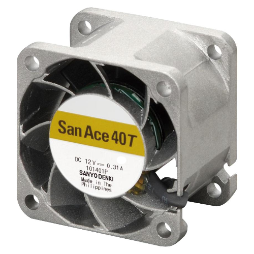 Осевой вентилятор 9GT0412J3001 Sanyo Denki серии San Ace 40T размером 40x40x28