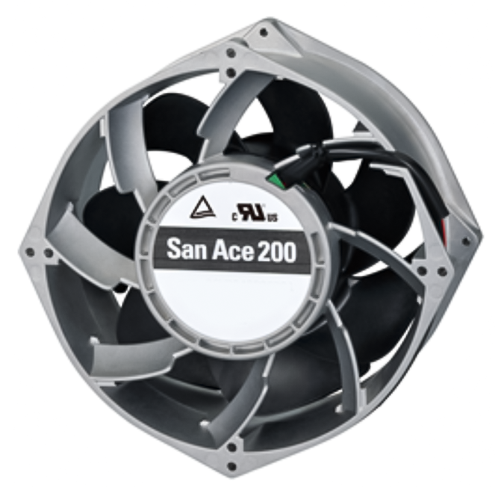 Осевой вентилятор 9GV2048P0G201 Sanyo Denki серии San Ace 200 размером 200x200x70
