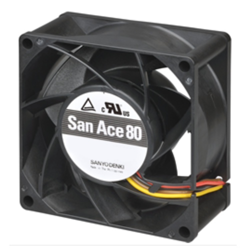 Осевой вентилятор 9HV0812P1G001 Sanyo Denki серии San Ace 80 размером 80x80x38