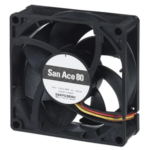 Осевой вентилятор 9RA0848S4D001 Sanyo Denki серии San Ace 80 размером 80x80x25