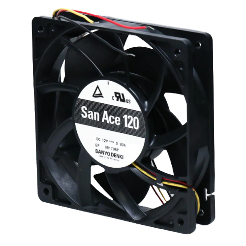 Осевой вентилятор 9SX1212P1K001 Sanyo Denki серии San Ace 120 размером 120x120x38