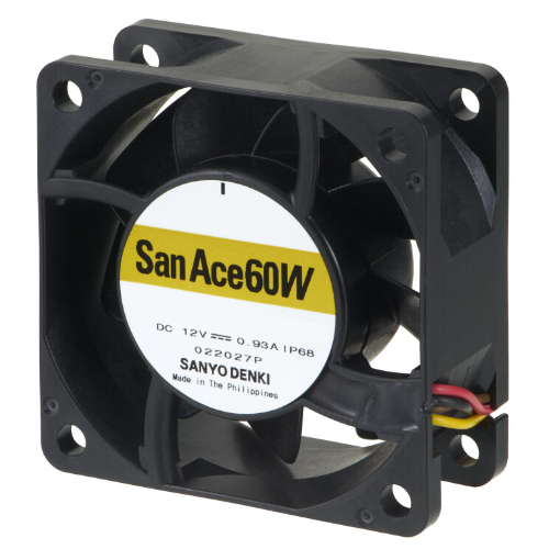 Осевой вентилятор 9WPA0612G4001 Sanyo Denki серии San Ace 60W размером 60x60x25