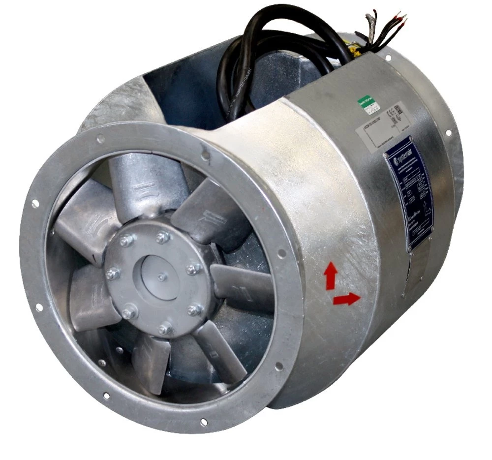 Осевой вентилятор Systemair AXCBF 800D4-18 IE2 высокотемпературный