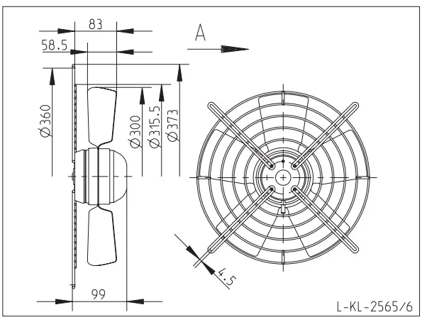 Габаритные размеры 129265