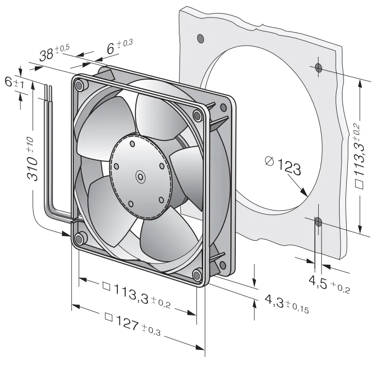 Габаритные размеры 5212NM