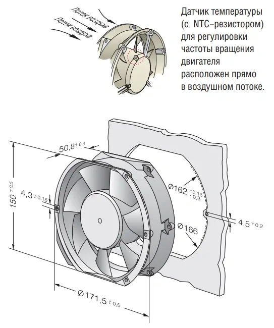 Габаритные размеры 6424T