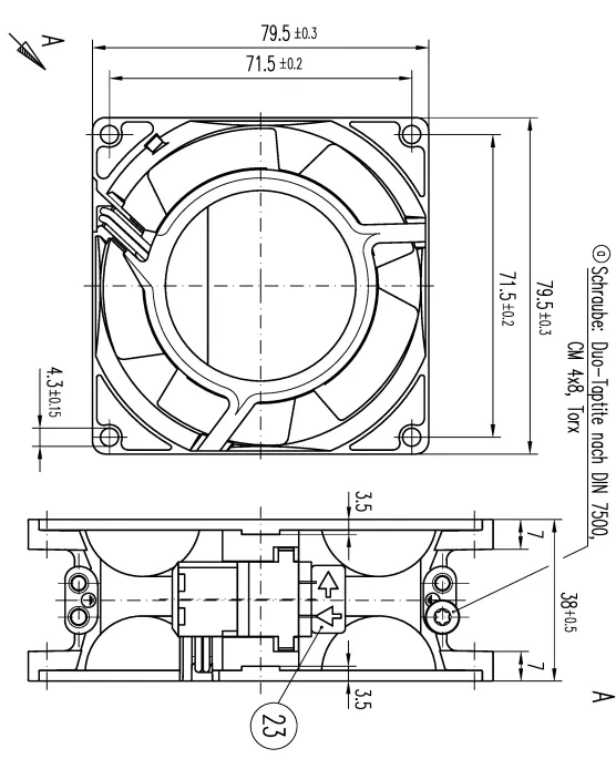 Габаритные размеры 8550A