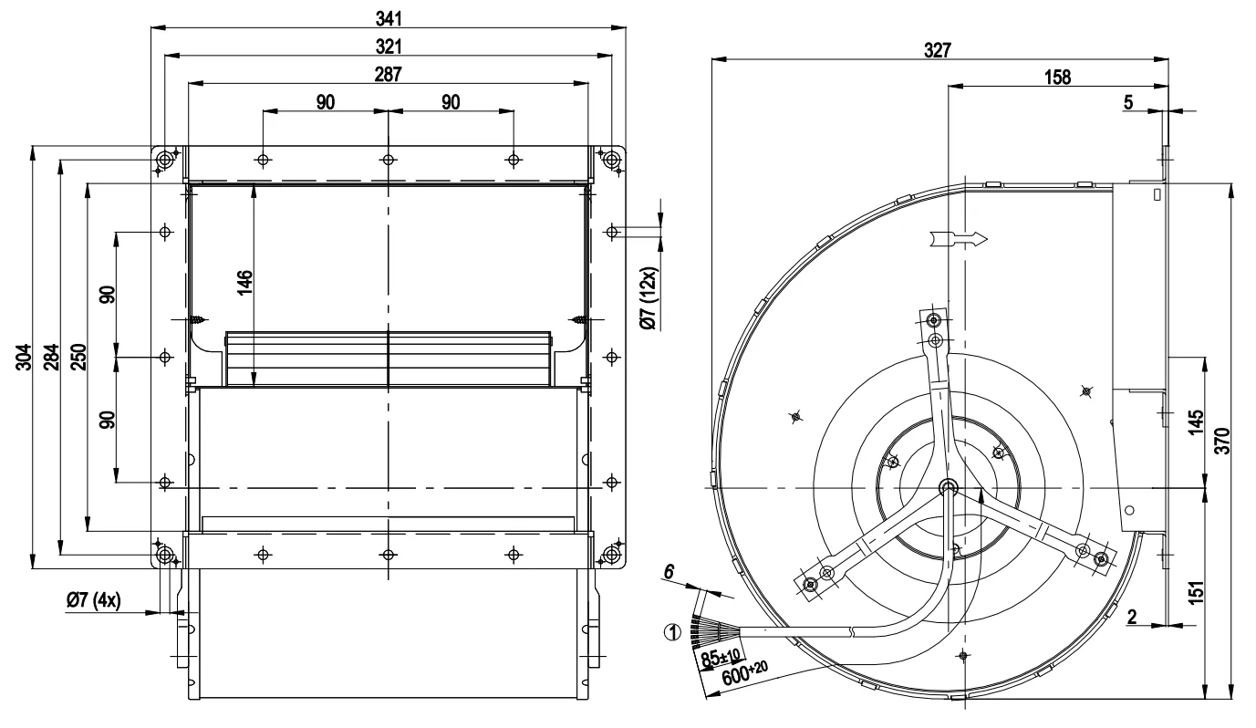 Габаритные размеры D4D225-CC01-02
