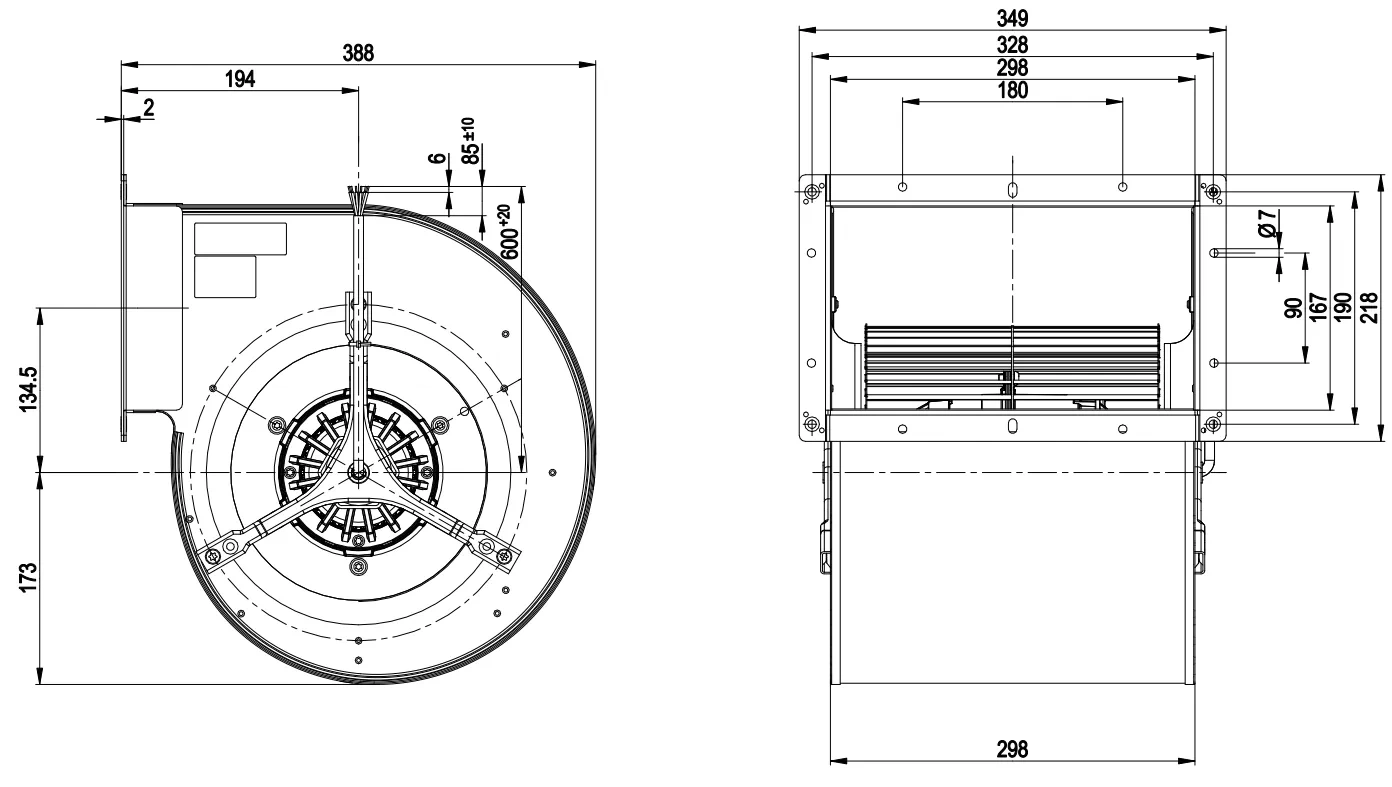 Габаритные размеры D4D250-BA02-01
