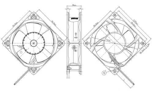 Габаритные размеры DV4114N