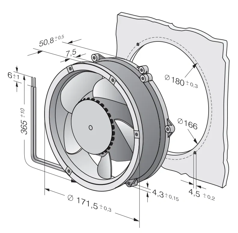 Габаритные размеры DV6248TDA