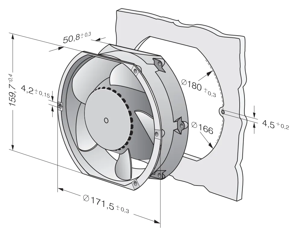 Габаритные размеры DV6424