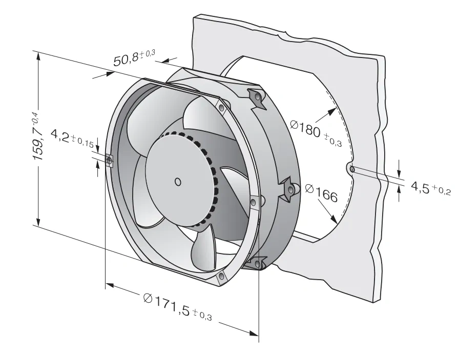 Габаритные размеры DV6424TDA