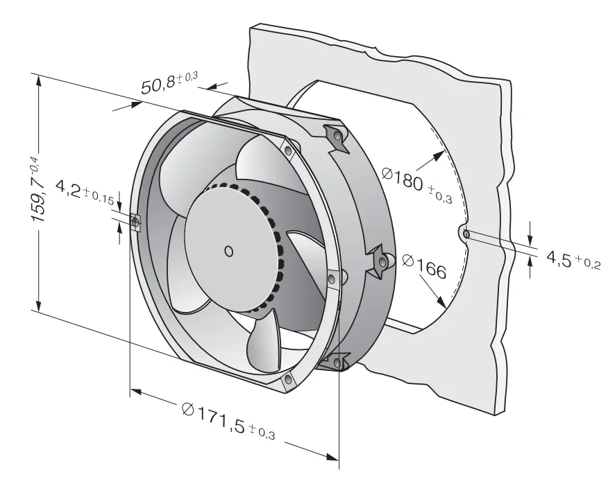 Габаритные размеры DV6448TDA
