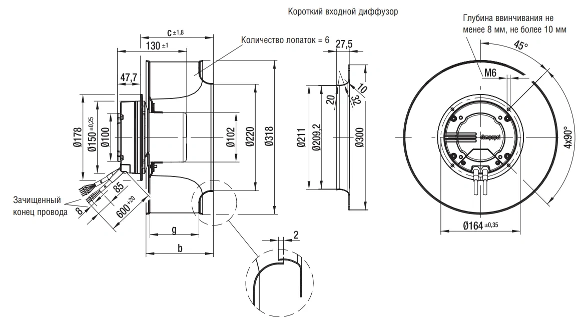 Габаритные размеры R3G310-AI01-81