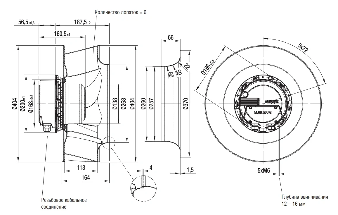 Габаритные размеры R3G400-AM55-01