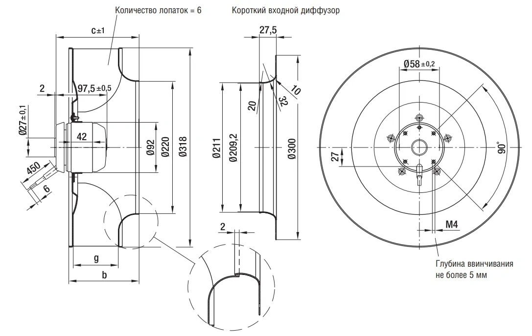 Габаритные размеры R4D310-AR18-01