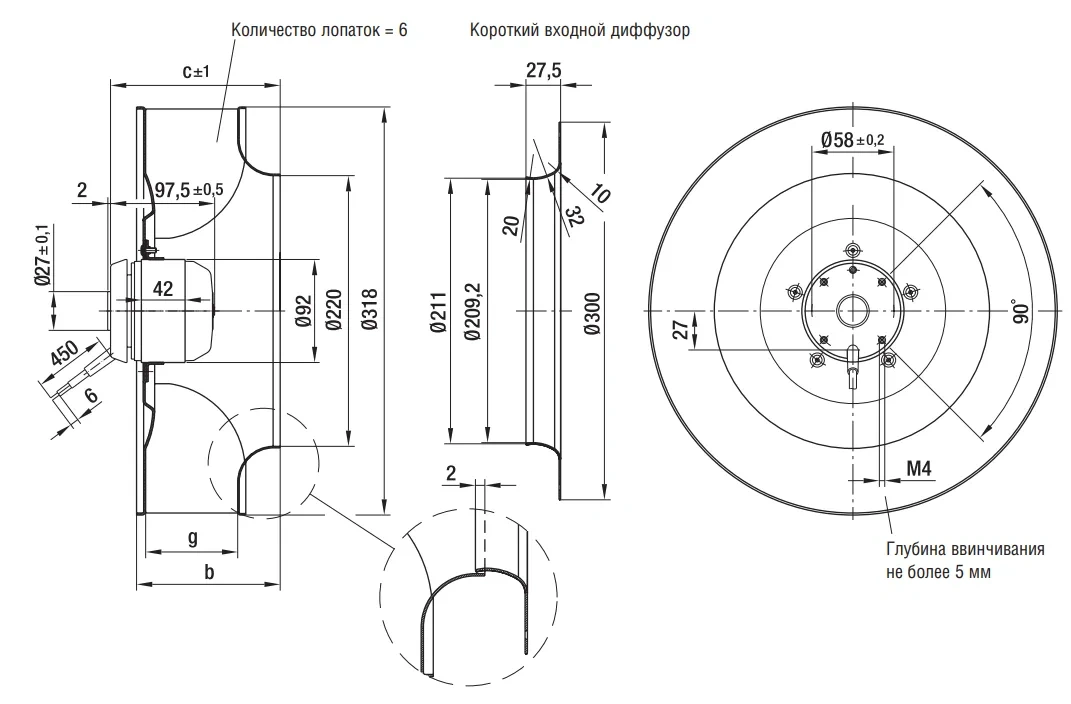 Габаритные размеры R4D310-AS18-01