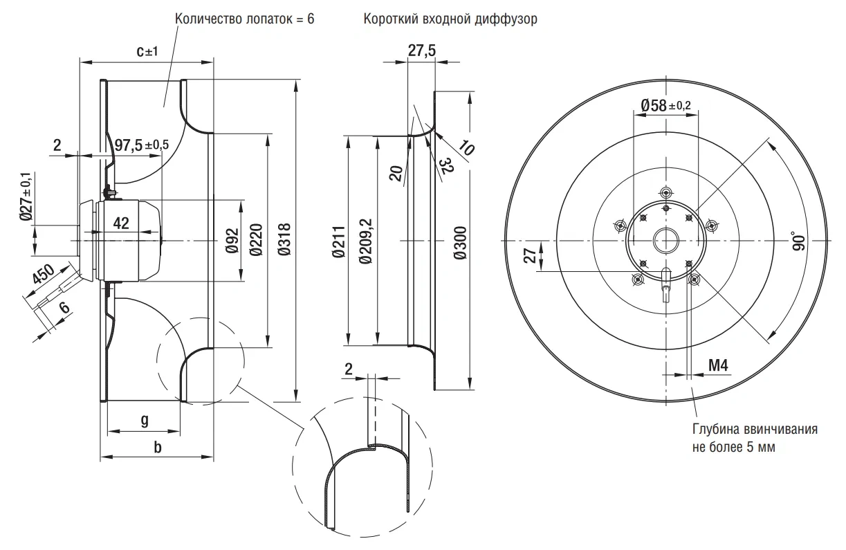 Габаритные размеры R4E310-AR06-01