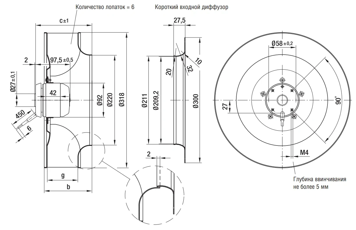 Габаритные размеры R4E310-AS06-01