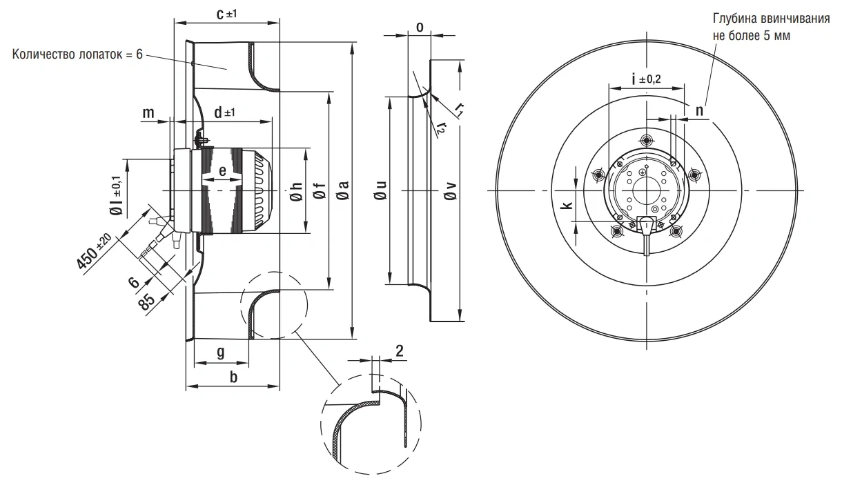 Габаритные размеры R4E355-AF05-05