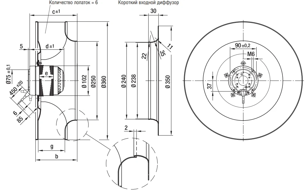 Габаритные размеры R4E355-AK05-05