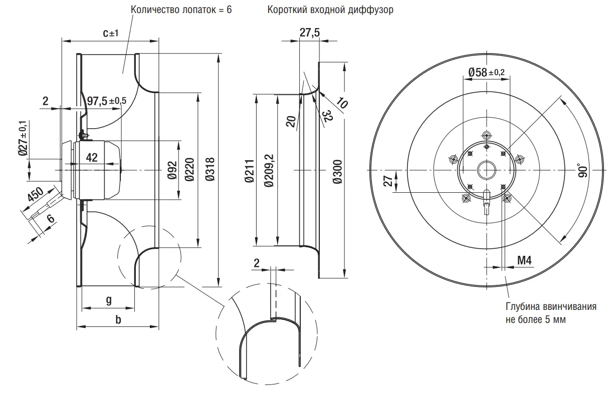 Габаритные размеры R6E310-AI04-01