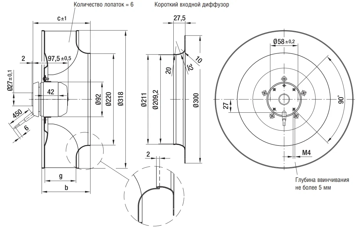 Габаритные размеры R6E310-AJ04-01
