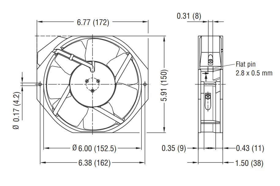Габаритные размеры W2E142-BB05-01