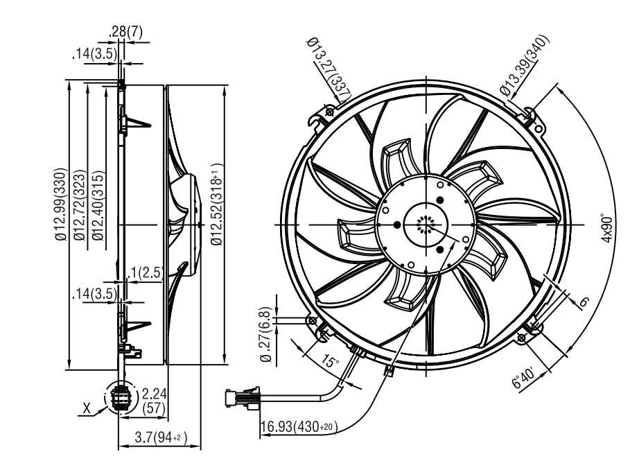 Габаритные размеры W3G300-EQ22-90