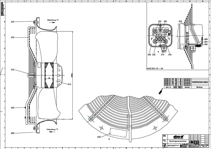 Габаритные размеры W4E350-CP06-36