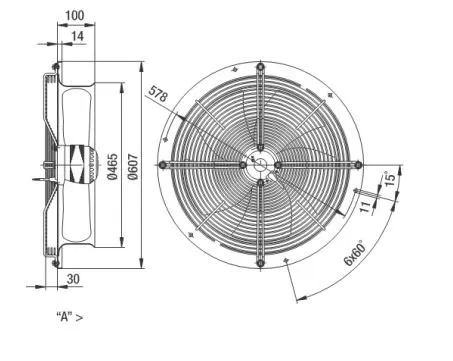 Габаритные размеры W6E450-CP02-01